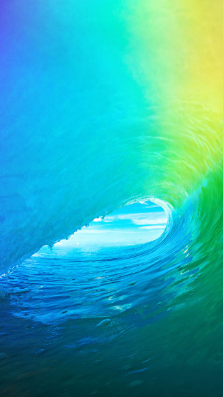 Wave ocean rainbow surfer surfboard - the ocean free wallpaper for mobile
