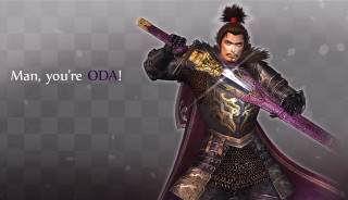 Man holding sword message below - youre free wallpaper