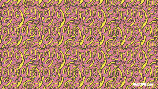 Pink yellow black border go - pop surrealism free wallpaper