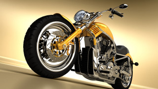 Yellow motorcycle shiny surface gold - shiny free wallpaper