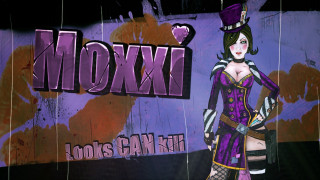 Woman purple hat moxxi looks - neoexpressionism free wallpaper