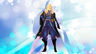 Anime blonde blue outfit stars - a blue outfit free wallpaper