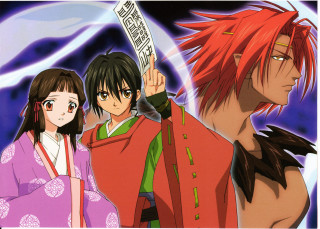 Anime characters group blue sky 5 - magic realism free wallpaper