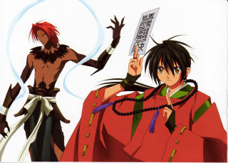 Anime characters paper pointing hand - a paper free wallpaper