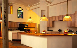 Kitchen bright lights counter items - art free wallpaper