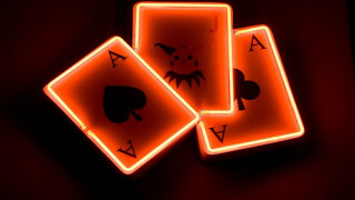 Neon playing cards jack of 2 - red light free wallpaper