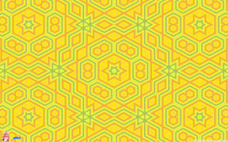 Yellow green pattern stars circles - ai weiwei free wallpaper