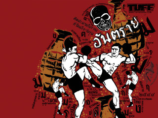 Men fighting skull background drawing - a drawing free wallpaper for desktop