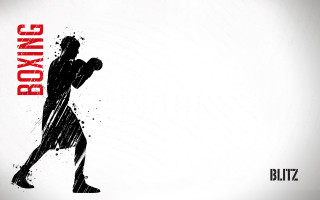 Man holding baseball bat boxing - simple form free wallpaper