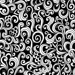 Black white pattern swirls surface - the surface free wallpaper for tablet