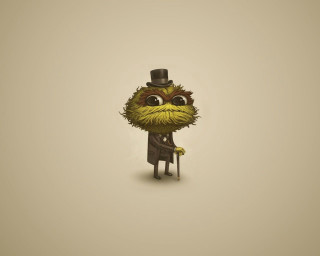 Cartoon character top hat cane 2 - a sad expression free wallpaper