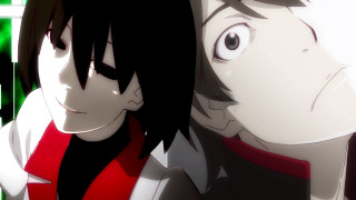 Anime characters window green squares - vanita free wallpaper for desktop