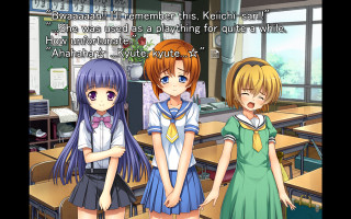 Anime girls classroom quote standing - a classroom free wallpaper