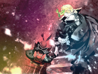 Man woman sword gothic dark - a red dress holding free wallpaper