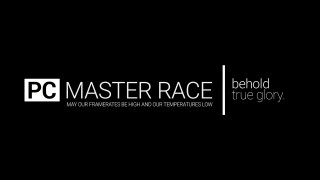 Master race black white logo - dan frazier free wallpaper