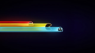 Rainbow black line white background - a white line free wallpaper
