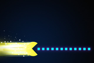 Yellow arrow right blue background - a yellow arrow free wallpaper