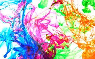 Colorful inks mixing in the - different color free wallpaper