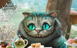 Cat green eyes tea cakes - a teapot free wallpaper