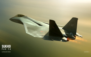 Fighter jet cloudy sky ocean 3 - vray free wallpaper