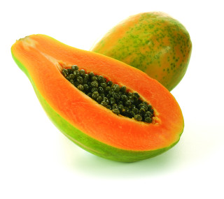 Papaya melon cut half white - boetius adamsz bolswert free wallpaper for tablet