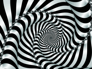 Black white spiral chain link - spiral design free wallpaper