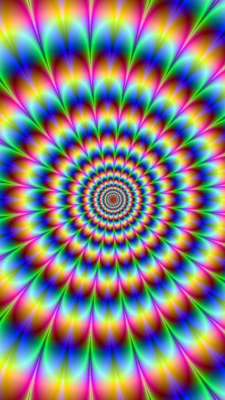 Psychedelic spiral design colorful artwork 5 - free neon wallpaper