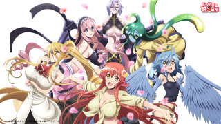 Anime girls long hair wings - hand free wallpaper