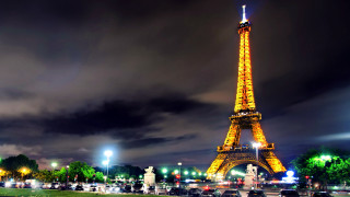 Tall tower bright light night 3 - didier mouron free wallpaper