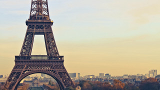 Tall tower clock cityscape sky - paris school free wallpaper