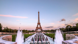 Fountain water eiffel tower paris - paris school free wallpaper