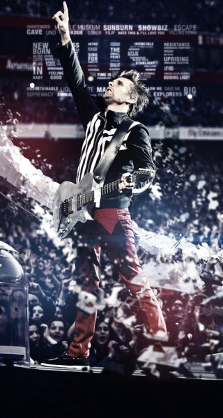 Man guitar stage crowd poster - stage free wallpaper for mobile