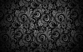 Black white wallpaper swirls leaves 3 - brassaï free wallpaper for desktop