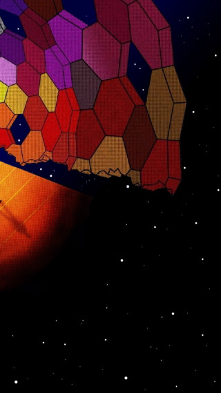 Colorful person surfboard air red - solarpunk free wallpaper for mobile