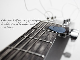 Guitar neck quote music blue - music free wallpaper