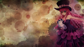 Woman dress hat cat anime - her hand and a cat free wallpaper