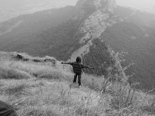 Person standing hill arms outstretched - arthur sarkissian free wallpaper