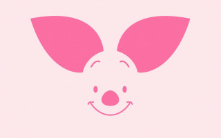 Pink mouse smiling face ears - its face and ears free wallpaper