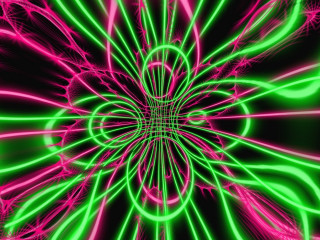 Neon flower black background pink - neon color free wallpaper