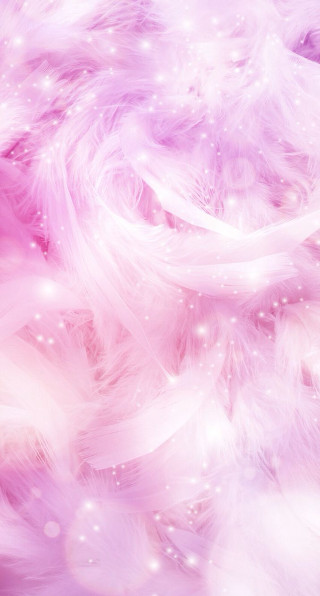 Pink white feathers sparkles background - free abstract wallpaper