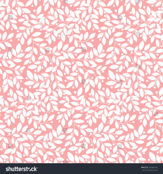 Pink white leaf pattern annabel - leaf free wallpaper for tablet
