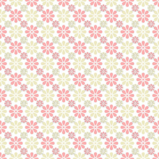 White pink flower pattern lightgreen - green background free wallpaper for tablet
