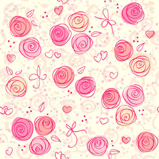 Pink red rose pattern white - rose free wallpaper for tablet