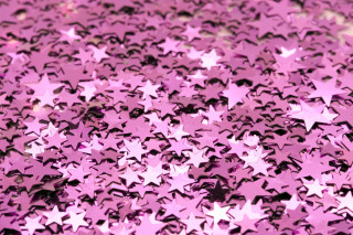 Pink background stars different sizes - many star free wallpaper