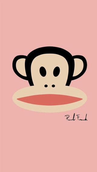Monkey red nose pink background - a monkey with free wallpaper for mobile