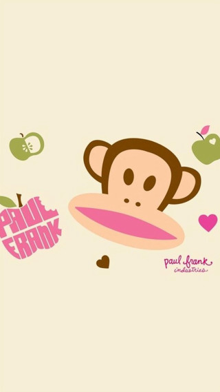 Monkey frisbee apples pink heart - craola free wallpaper for mobile