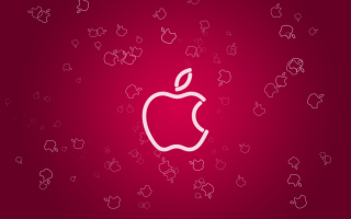 Red apple wallpaper skulls hearts - a white apple logo free wallpaper