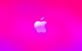 Pink purple apple logo red - synchromism free wallpaper for desktop