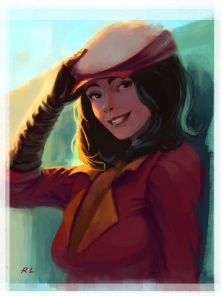 Woman hat scarf smiling posing - smiling free wallpaper for mobile