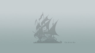 Pirate ship fog gray background - a black outline free wallpaper